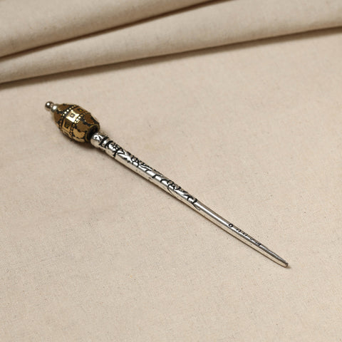  Antique Finish Oxidised German Silver Juda Stick 