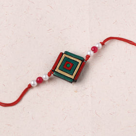 Bishnupur Handpainted Terracotta Rakhi 37