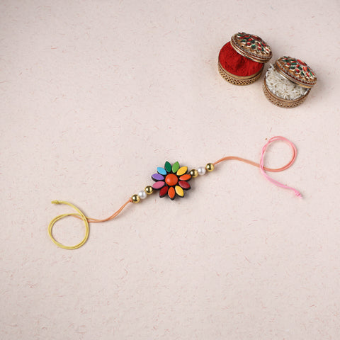 Bishnupur Handpainted Terracotta Rakhi 38