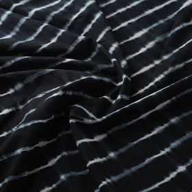 Black - Leheriya Tie-Dye Cotton Fabric 11