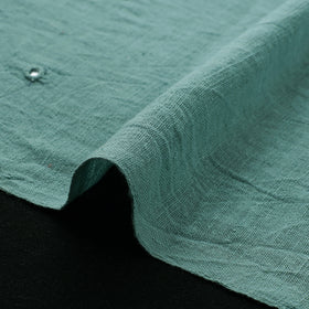 Kutch Organic Kala Cotton Mirror Work Pure Handwoven Fabric 13
