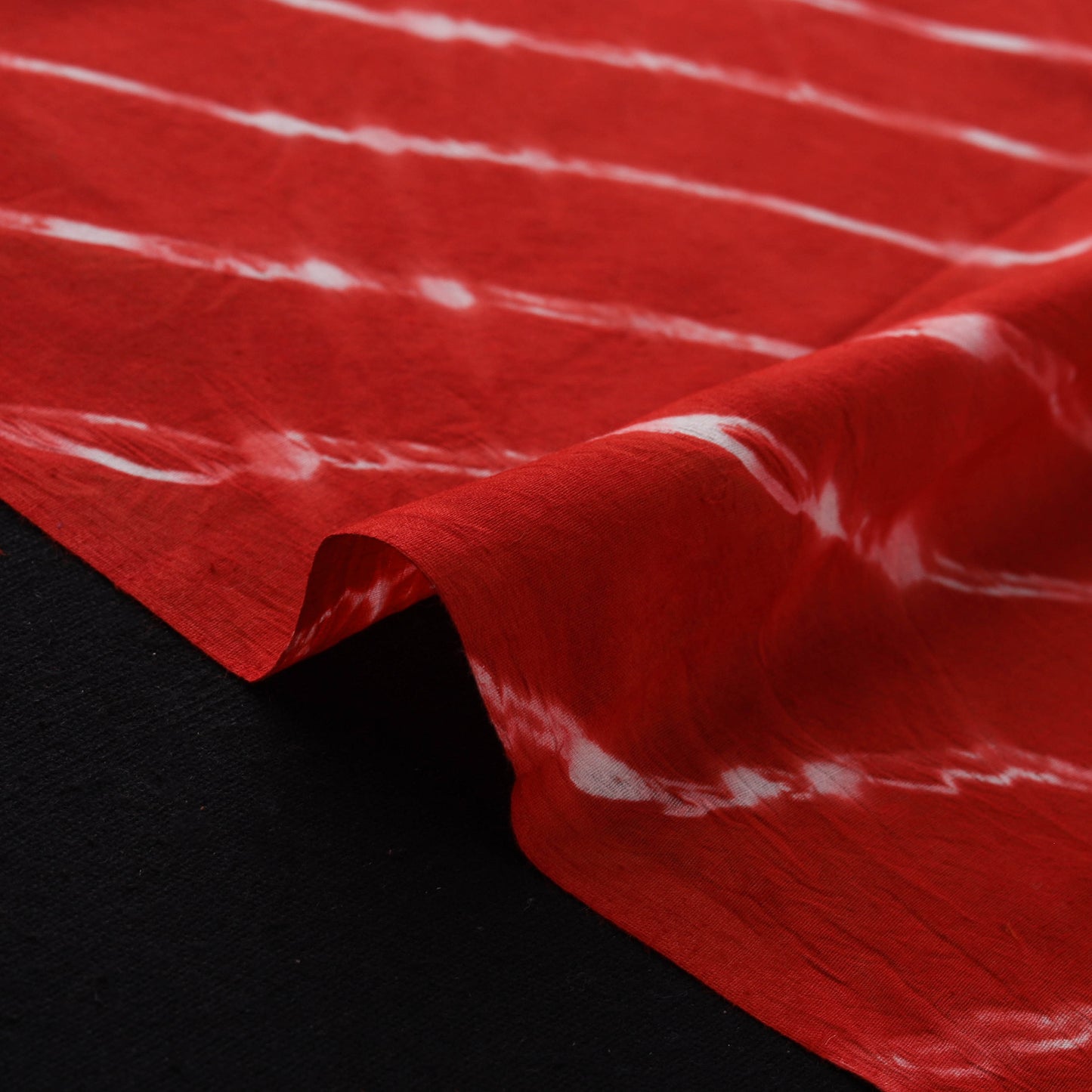 Red - Leheriya Tie-Dye Cotton Fabric 13