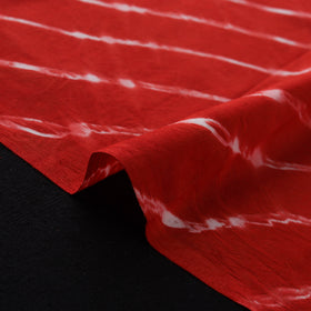 Red - Leheriya Tie-Dye Cotton Fabric 13