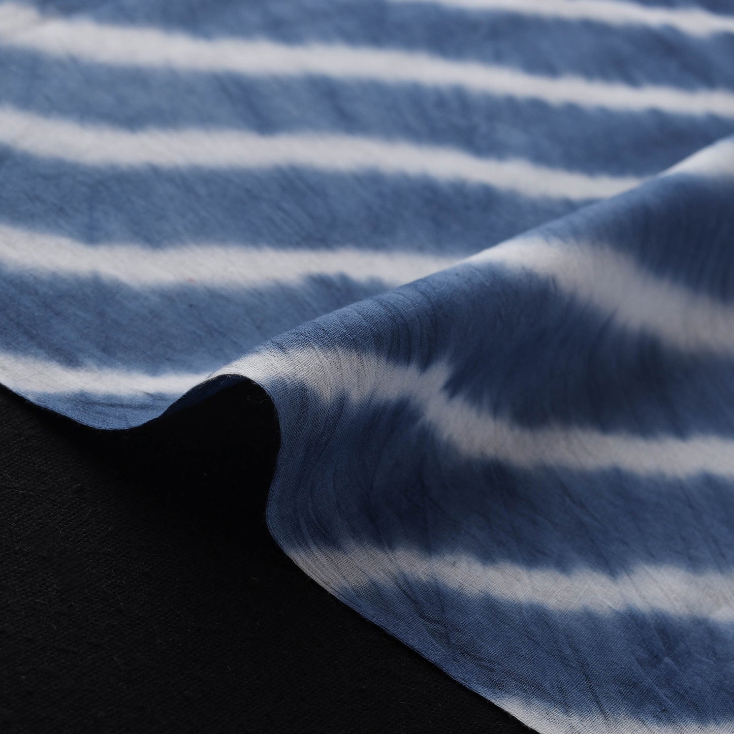 Blue - Leheriya Tie-Dye Cotton Fabric 14