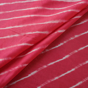 Pink - Leheriya Tie-Dye Cotton Fabric 15