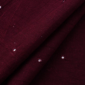 Kutch Organic Kala Cotton Mirror Work Pure Handwoven Fabric 16