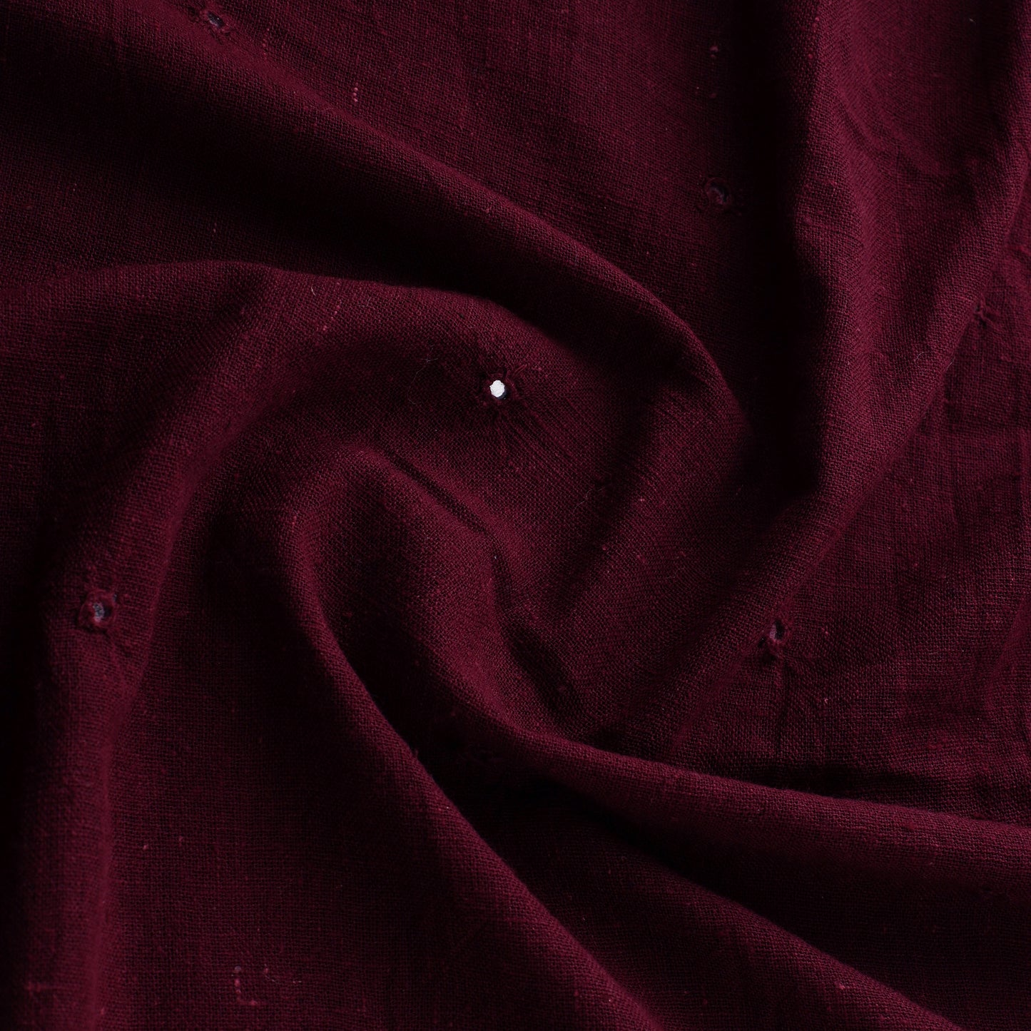 Kutch Organic Kala Cotton Mirror Work Pure Handwoven Fabric 16