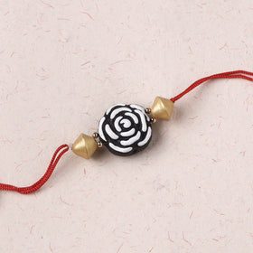 Flower - Bishnupur Handpainted Terracotta Rakhi 51