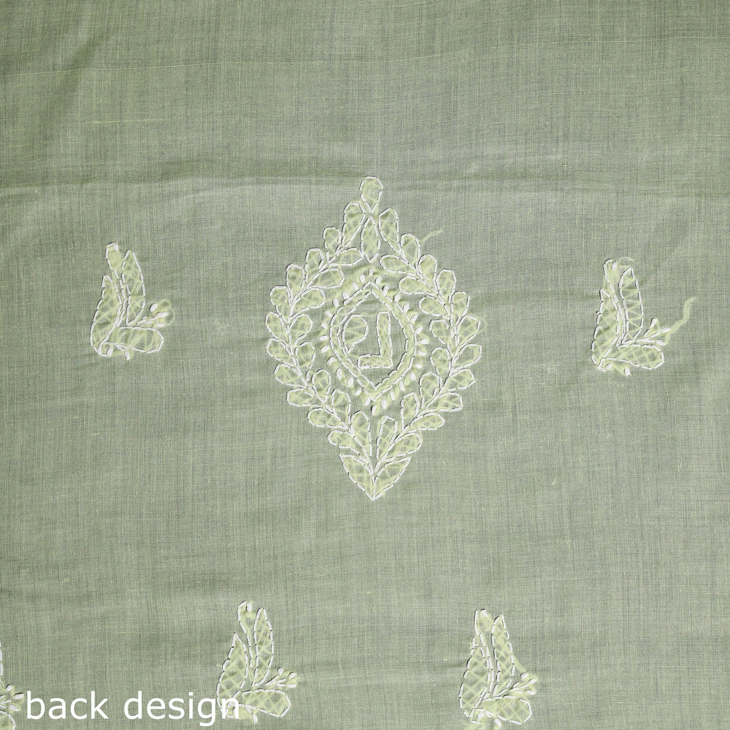 Yellow Chikankari with Parsi Style Embroidery Cotton Kurta Material