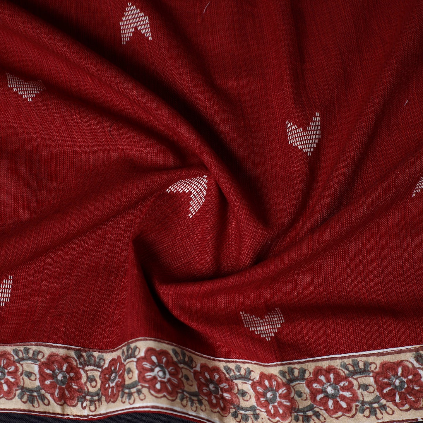 Jacquard Weave Cotton Blouse Piece 13