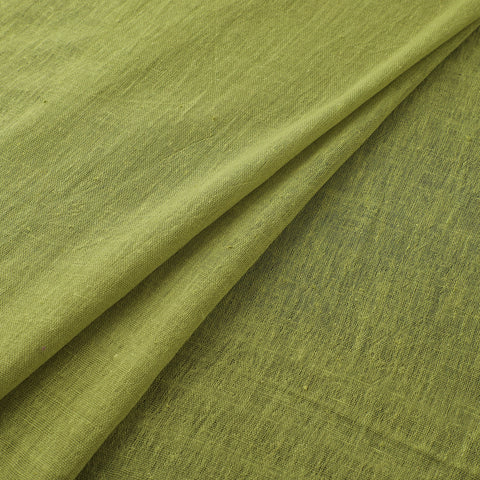 Green - Kutch Organic Kala Cotton Handwoven Fabric 11
