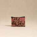  Brown Handmade Quilted Cotton Coin Pouch Online in India