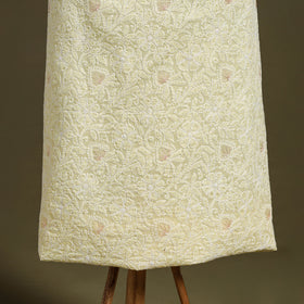 Chikankari with Parsi Style Embroidery Cotton Kurta Material