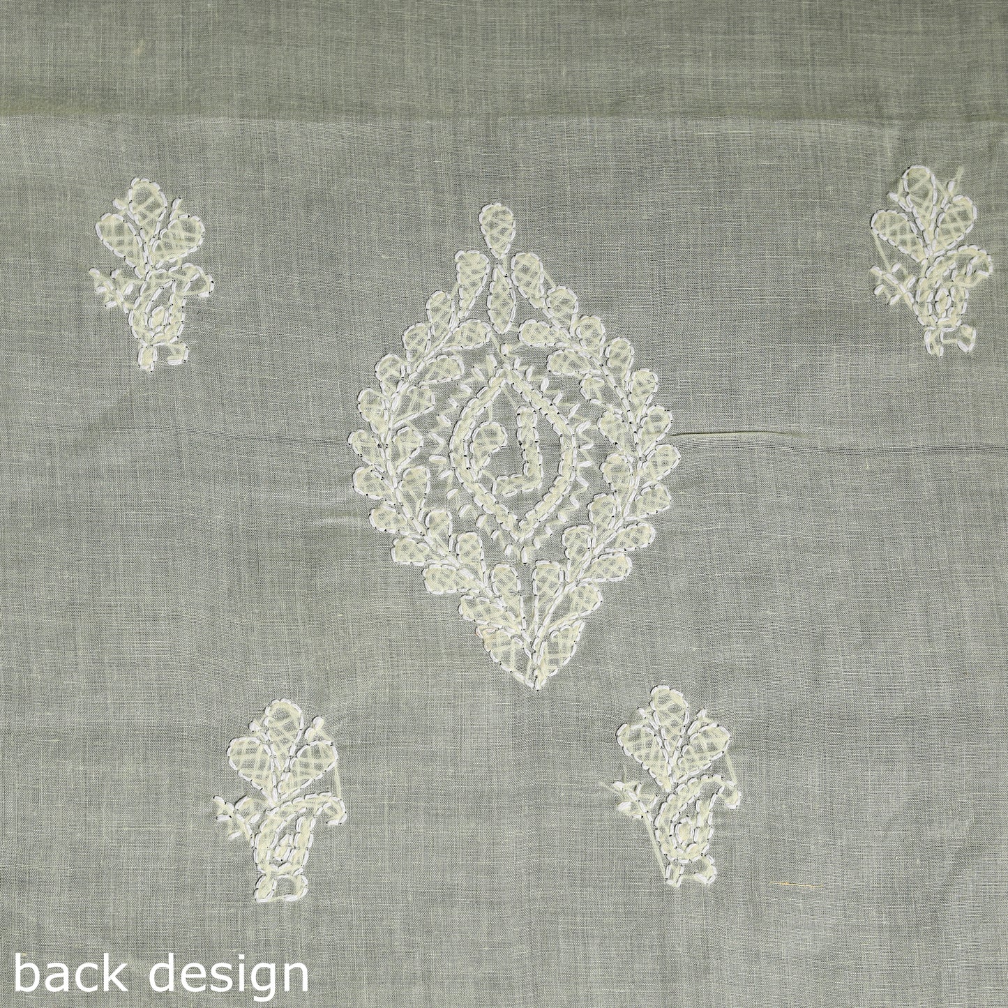 Chikankari with Parsi Style Embroidery Cotton Kurta Material