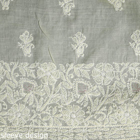 Chikankari with Parsi Style Embroidery Cotton Kurta Material