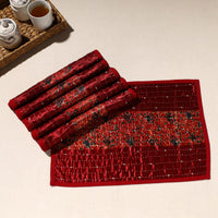 Kutch Tagai Embroidered Mashru Silk Table Mats (SO6) 04