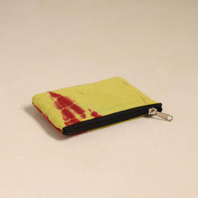  Yellow Handmade Quilted Cotton Coin Pouch 