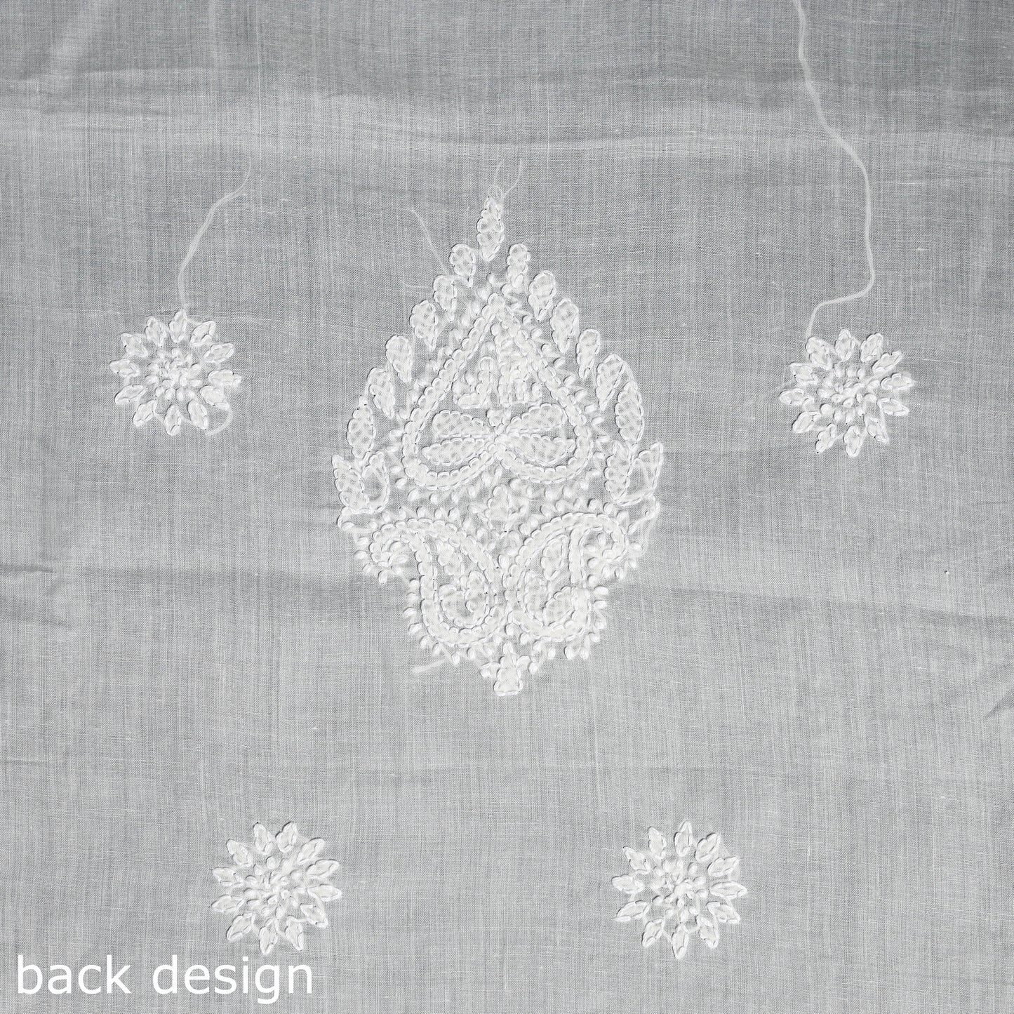 Chikankari with Parsi Style Embroidery Cotton Kurta Material