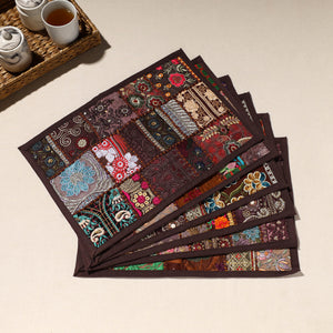 Brown - Khambadiya Patchwork Cotton Table Mats (SO6) 06