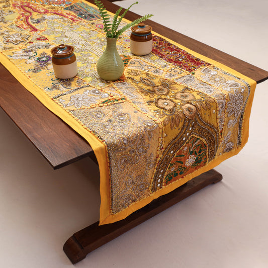 Banjara Vintage Embroidery Table Runner (60 x 22 in)