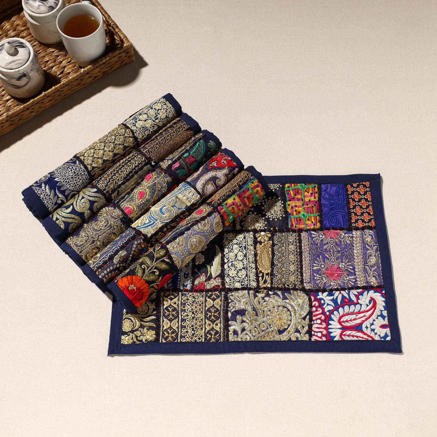 Khambadiya Patchwork Cotton Table Mats (SO6) 03