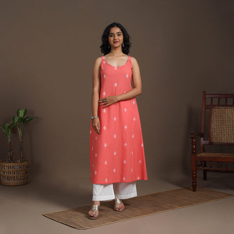A-Line Cotton Jacquard Kurta