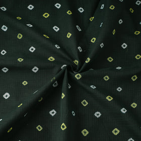 Green - Kota Doria Cotton Bandhani Tie-Dye Fabric 14