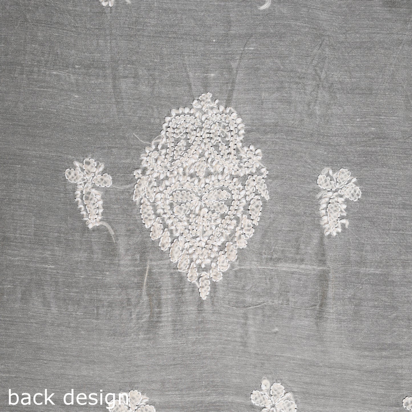 Beige Chikankari with Parsi Style Embroidery Cotton Kurta Material