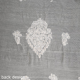 Beige Chikankari with Parsi Style Embroidery Cotton Kurta Material