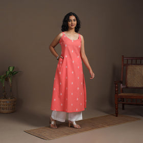 A-Line Cotton Jacquard Kurta