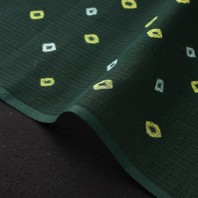 Green - Kota Doria Cotton Bandhani Tie-Dye Fabric 14