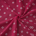 Pink - Kota Doria Cotton Bandhani Tie-Dye Fabric 15