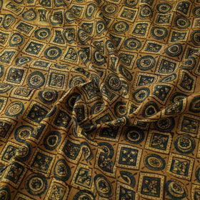 Kutch Hand Block Print Natural Dyed Cotton Ajrakh Fabric 06