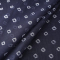Blue - Kota Doria Cotton Bandhani Tie-Dye Fabric 16