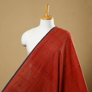 White - Handspun Handloom Phulia Jamdani Fine Cotton 2pc Unstitched Dress Material 02 main image 1