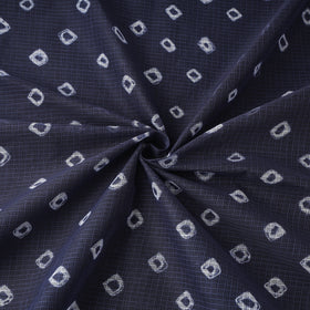 Blue - Kota Doria Cotton Bandhani Tie-Dye Fabric 16