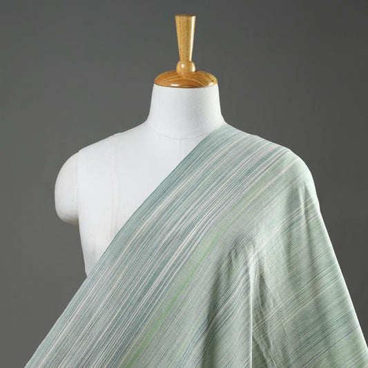 Green - Mangalagiri Plain Handloom Cotton Fabric