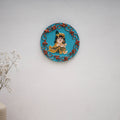 Krishna - handpainted clay art wall frame 14 - handcrafted