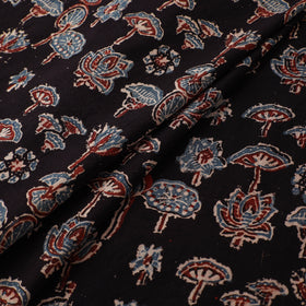 Kutch Hand Block Print Natural Dyed Cotton Ajrakh Fabric 14