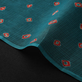 Green - Kota Doria Cotton Bandhani Tie-Dye Fabric 21