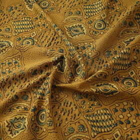 Kutch Hand Block Print Natural Dyed Cotton Ajrakh Fabric 15