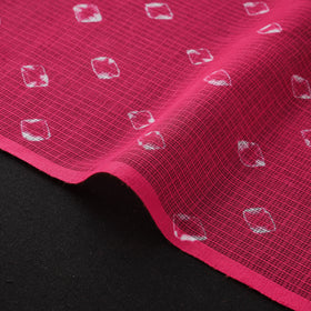 Pink - Kota Doria Cotton Bandhani Tie-Dye Fabric 22