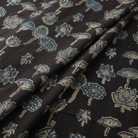 Kutch Hand Block Print Natural Dyed Cotton Ajrakh Fabric 17