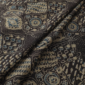 Kutch Hand Block Print Natural Dyed Cotton Ajrakh Fabric 18