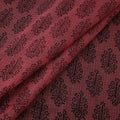 Pink - Kota Doria Cotton Natural Dyed Hand Block Bagh Print Fabric 05