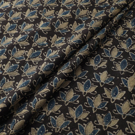 Kutch Hand Block Print Natural Dyed Cotton Ajrakh Fabric 22
