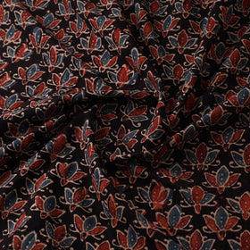 Kutch Hand Block Print Natural Dyed Cotton Ajrakh Fabric 23