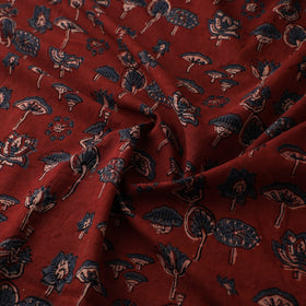 Kutch Hand Block Print Natural Dyed Cotton Ajrakh Fabric 29
