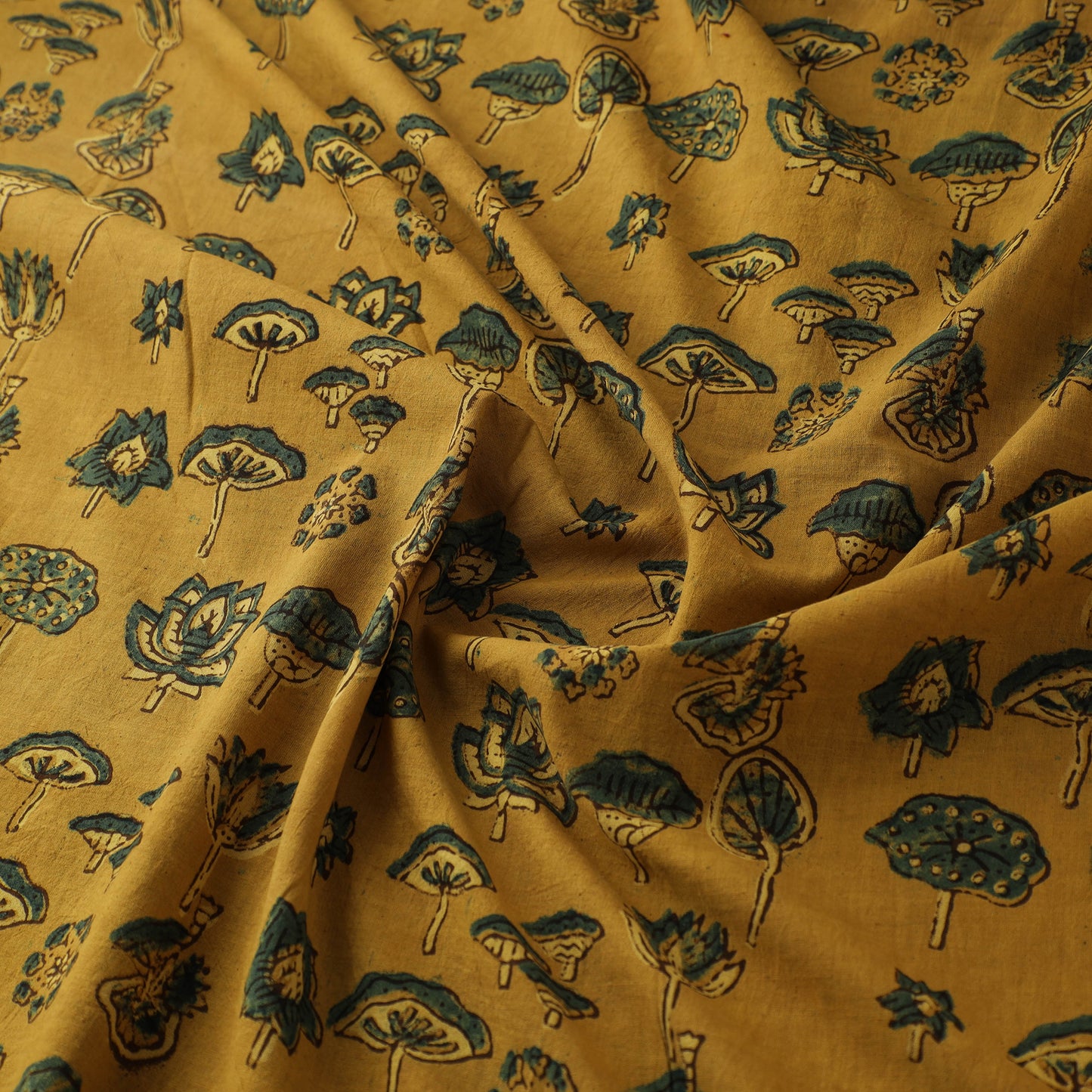 Kutch Hand Block Print Natural Dyed Cotton Ajrakh Fabric 30