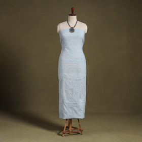 Chikankari Hand Embroidery Mul Cotton Kurta Material 